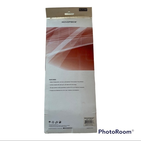 𝅺Monoprice Peel Keyboard Cover for MacBook Air Black Size 13" Silicone - Picture 2 of 11